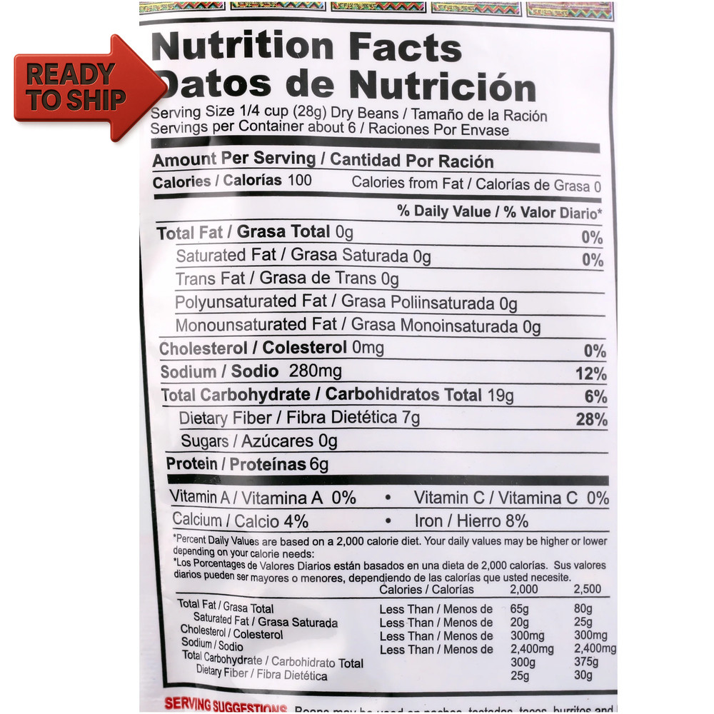 (4 Pack) Instant Green Chili Refried Beans, Mild Spice