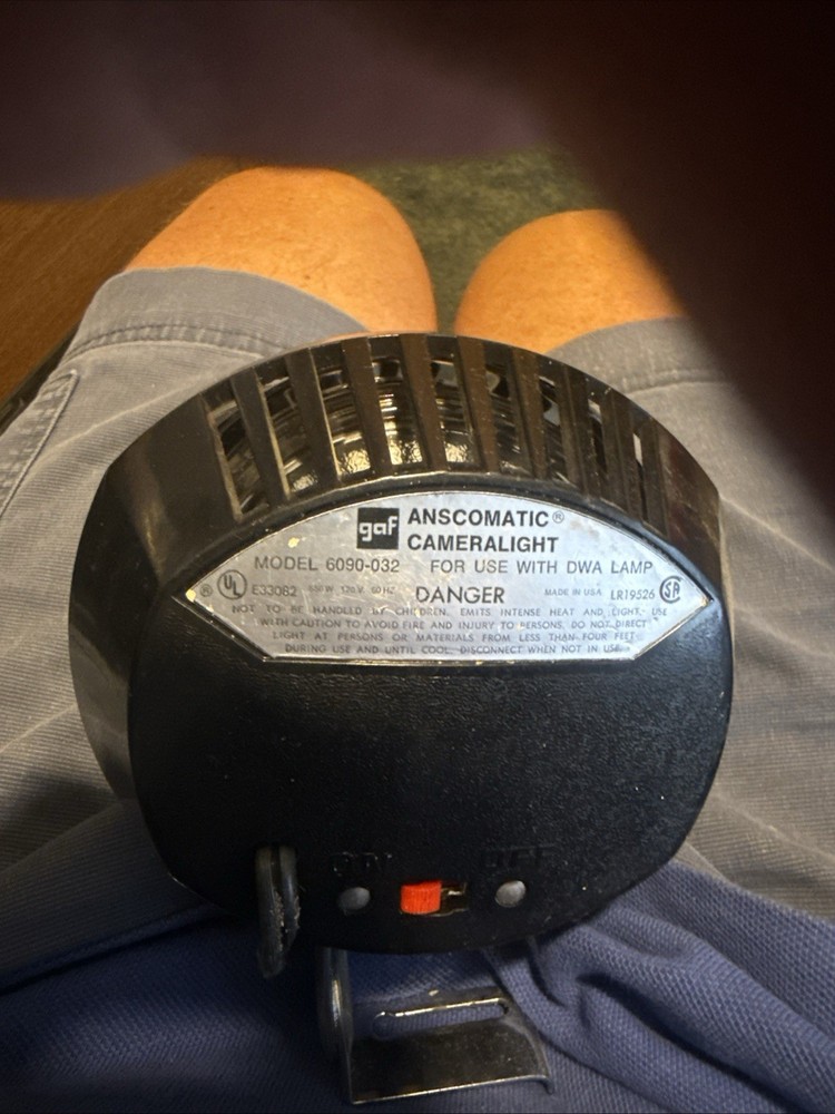 GAF Anscomatic Camera Light cameralight 6090-032