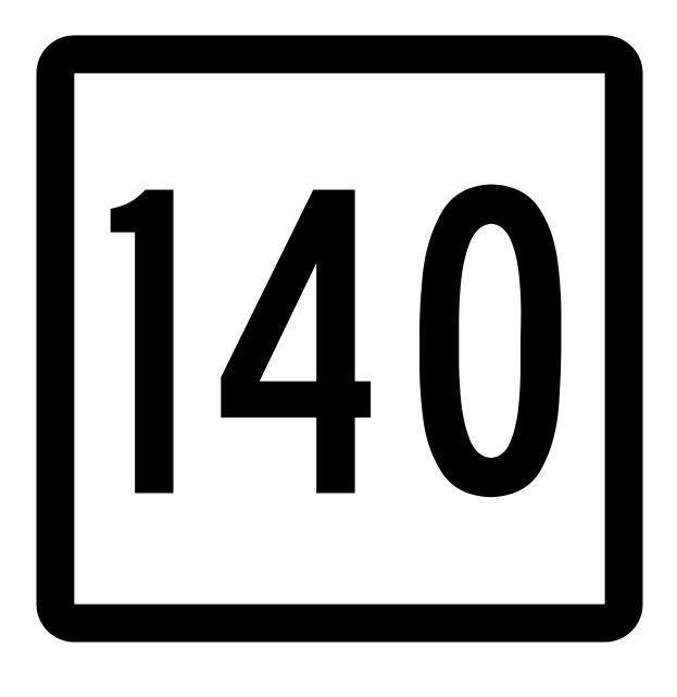 Connecticut State Highway 140 Sticker Decal