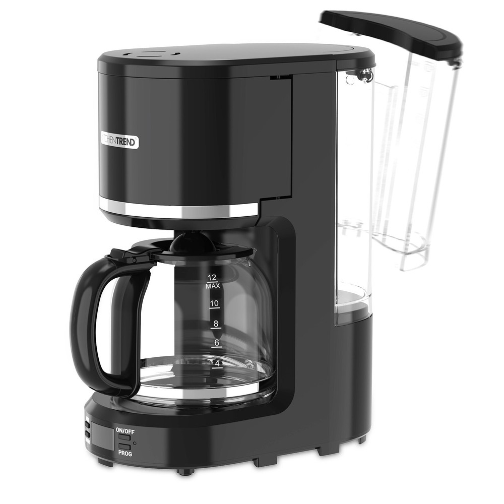 12-Cup Programmable Coffee Maker Removable Water Reservoir Drip Coffee Maker
