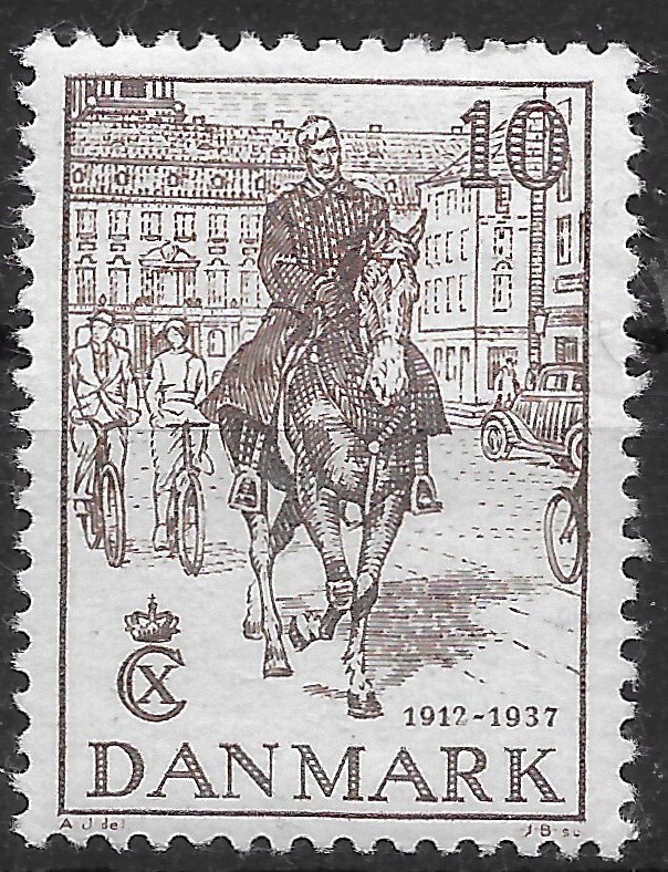 1937  DENMARK Scott #259 MH OG HORSE