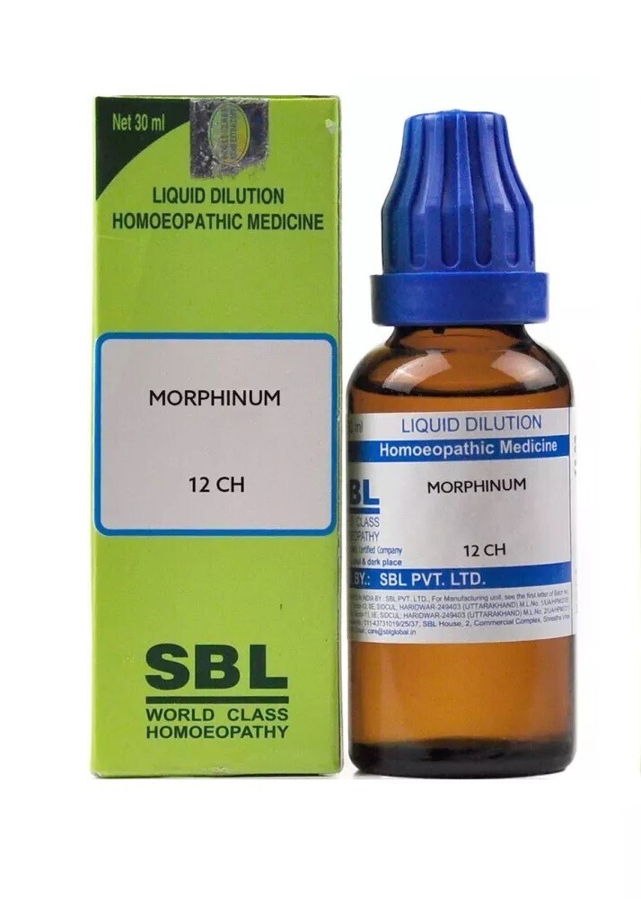 SBL Homeopathic Morphinum  12 CH (30ml Each) Dilution