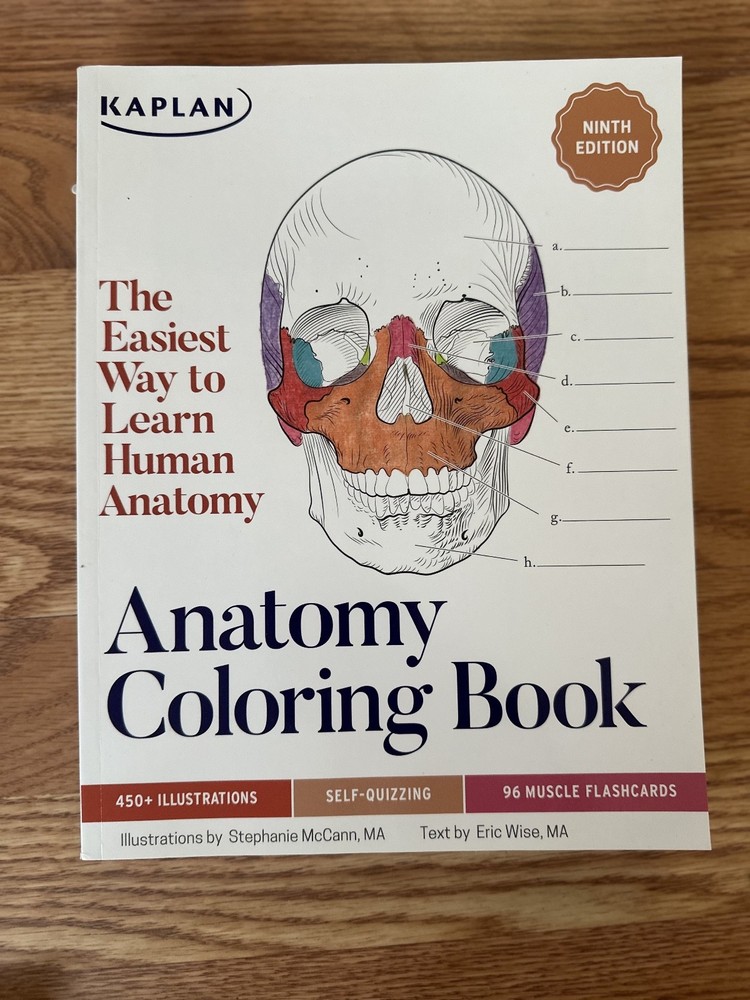Kaplan Anatomy Coloring Book - 9th Edition