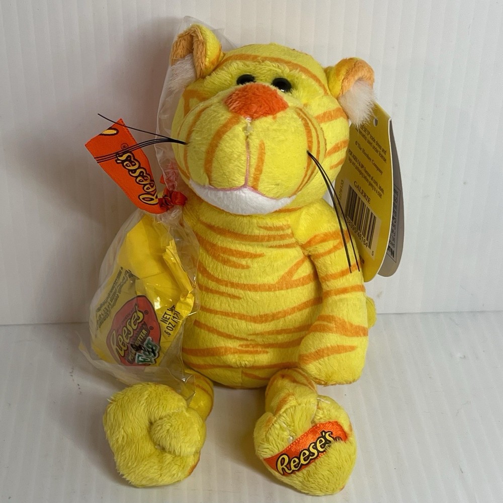 Reese's Peanut Butter Egg Easter 8" Tiger Plush w Peanut Butter Egg (old) NWT