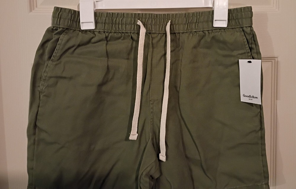 Goodfellow & Co Men's Vintage 7" Pull On Shorts Green Size Medium