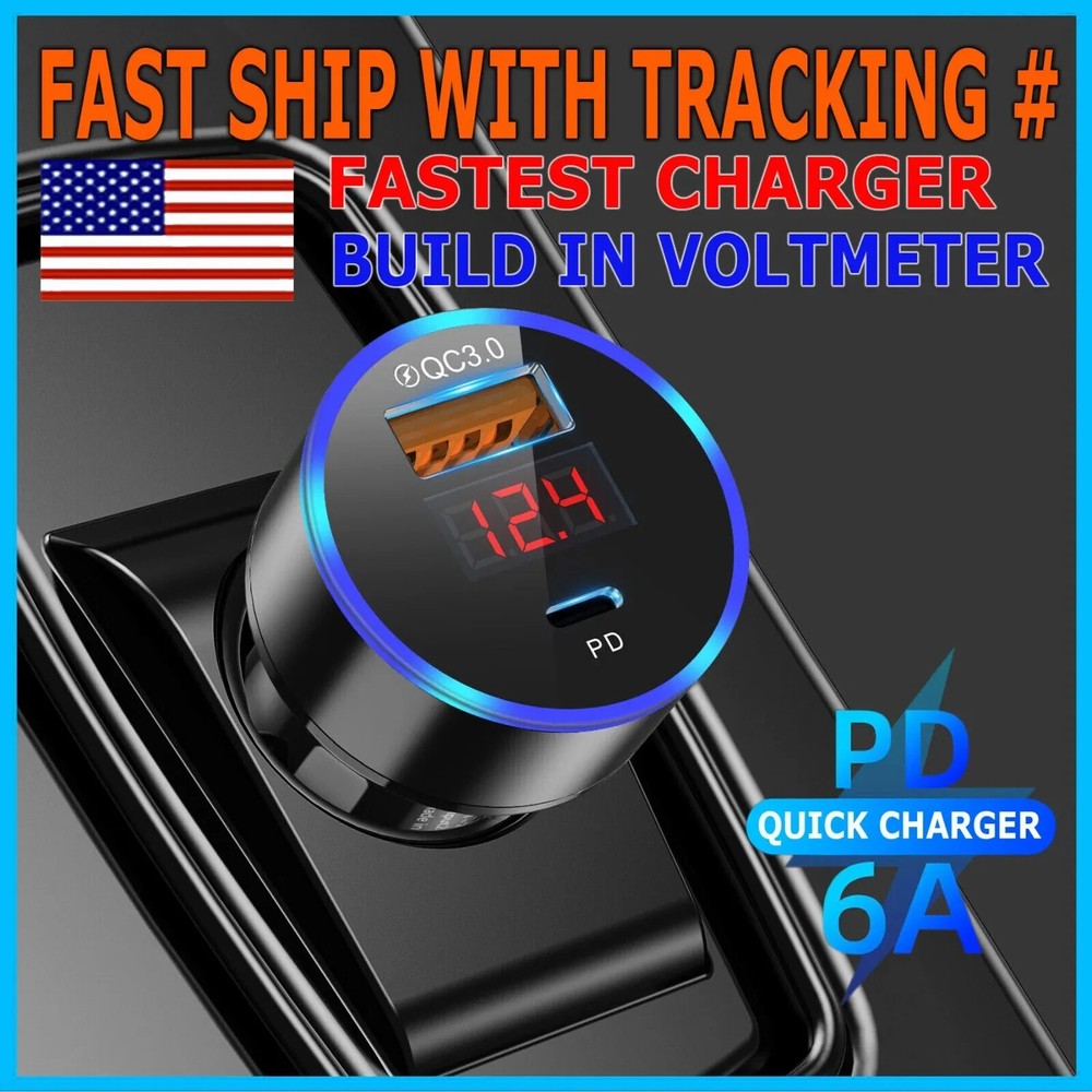 12V Digital LED Display Voltmeter Voltage Gauge Panel Meter For Car Motorcycle