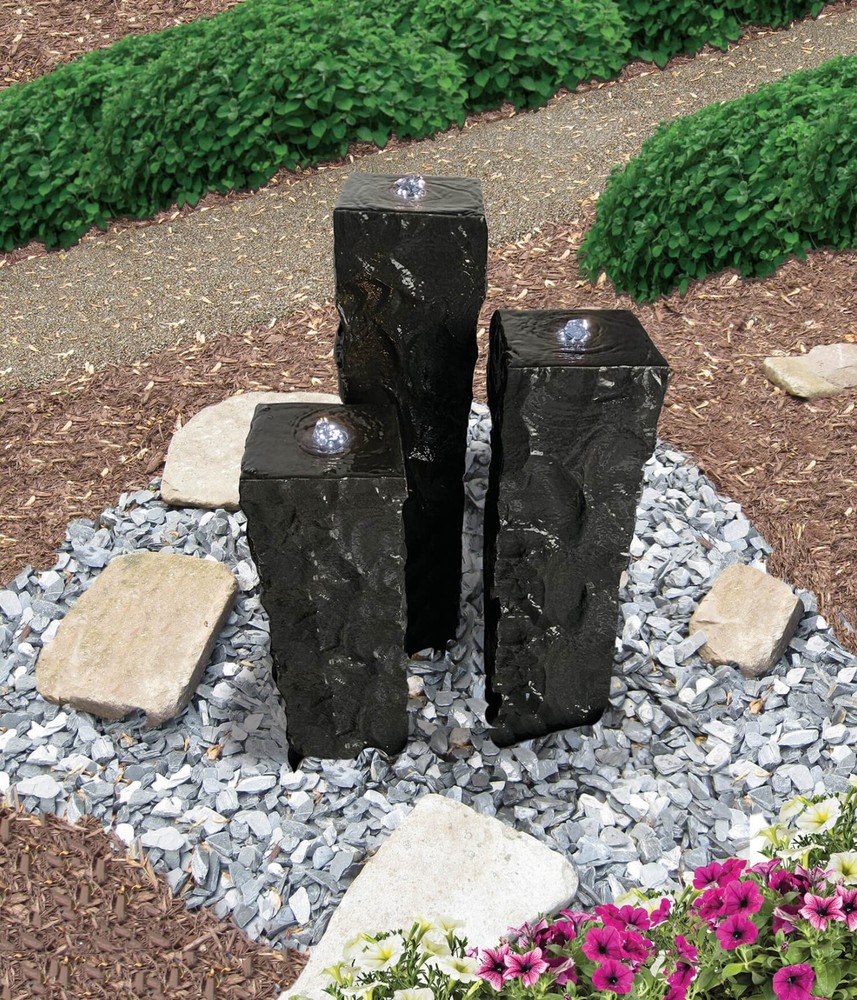 Tranquil Décor Ebony Basalt Complete Fountain Kit - EasyPro HBC3PSL
