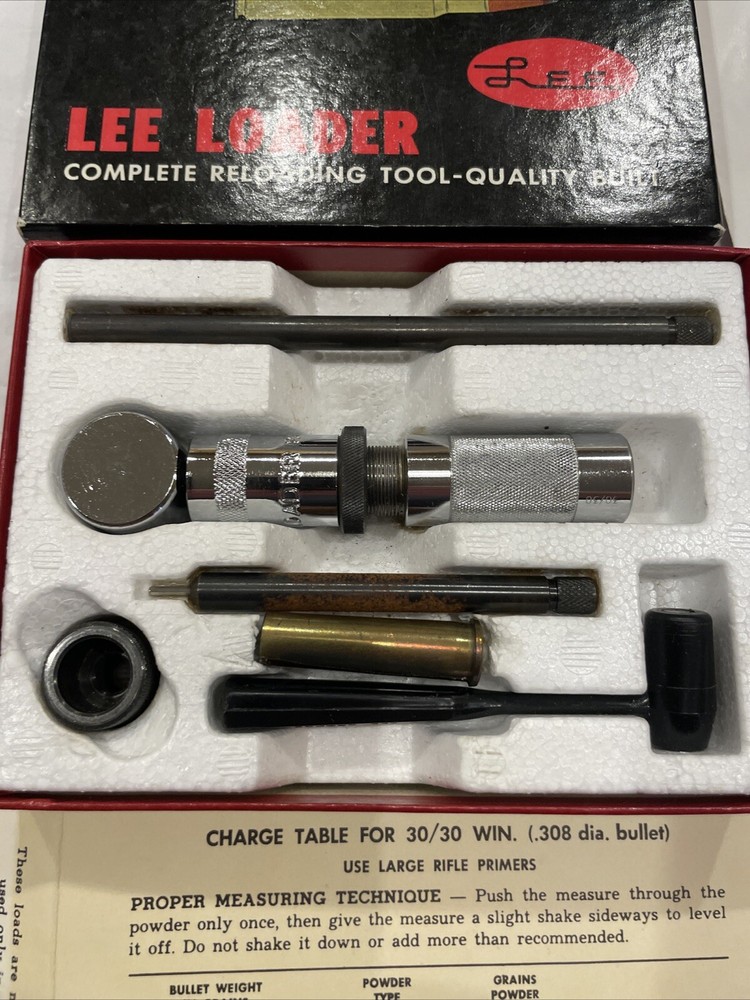 LEE LOADER COMPLETE RELOADING TOOL-QUALITY BUILT 30-30