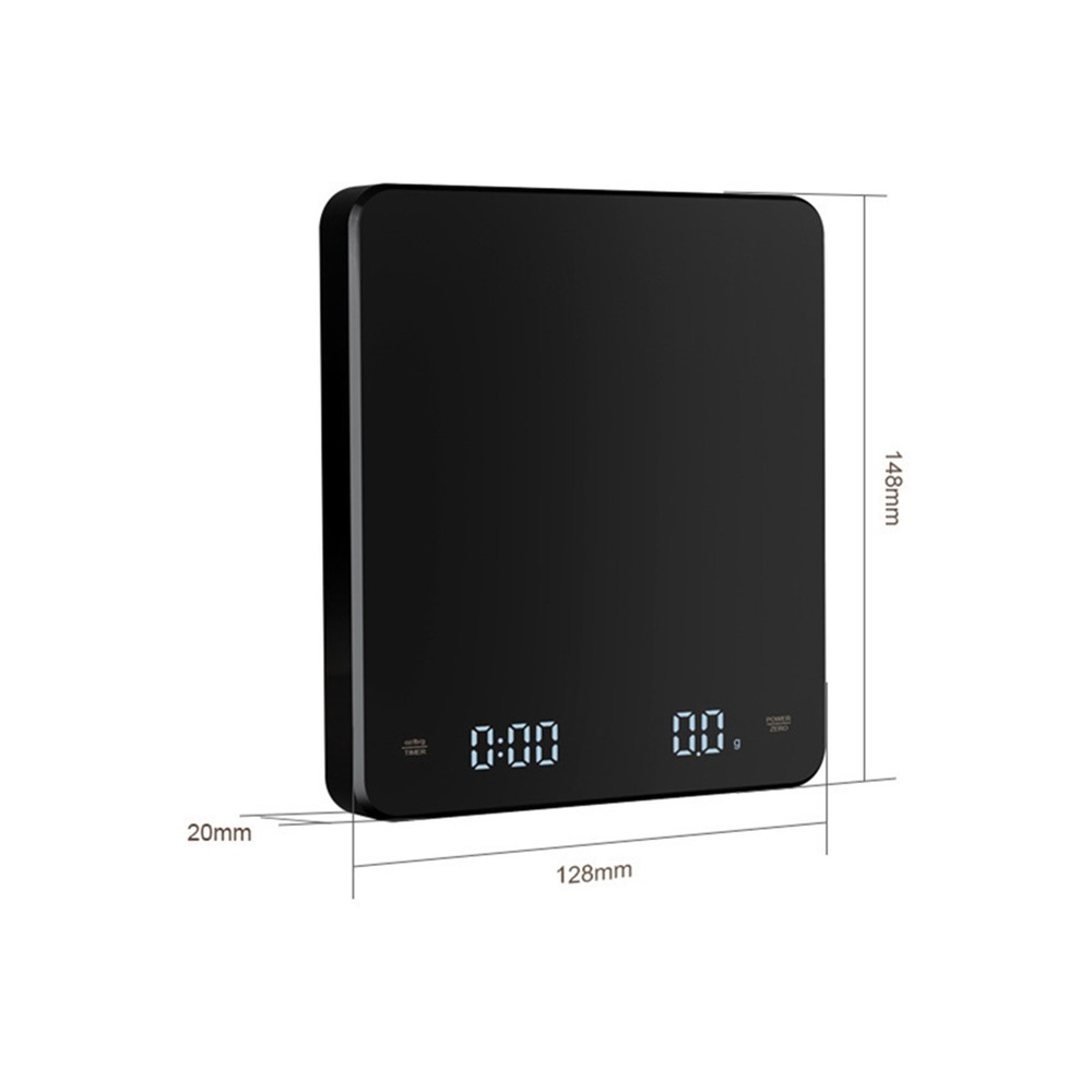 Electronic Digital Coffee Scale Tool With Timer High Precision LCD Display