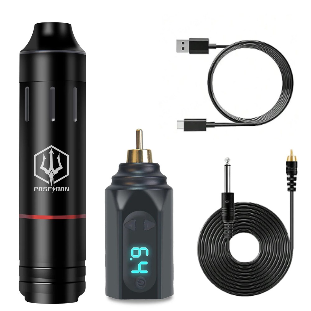 Tattoo Pen Kit Tattoo Kit With Wireless Power Source RCA Interface Tattoo GunKit