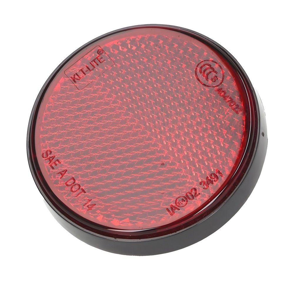 Reflector Round 55mm Red Screwable