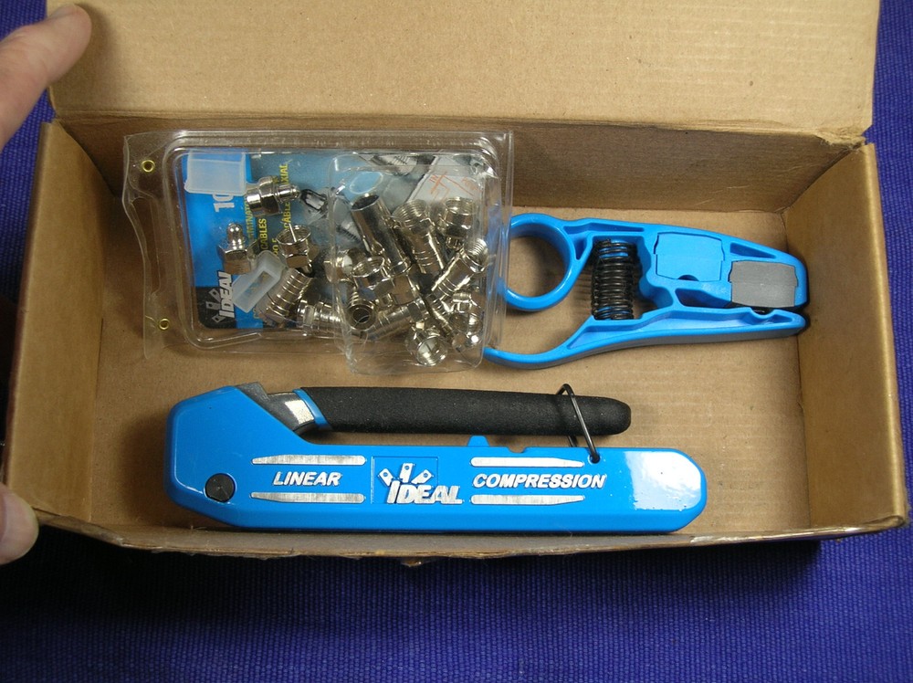 IDEAL 33-632 LINEAR COMPRESSION TOOL ADJUSTABLE F/BNC/RCA