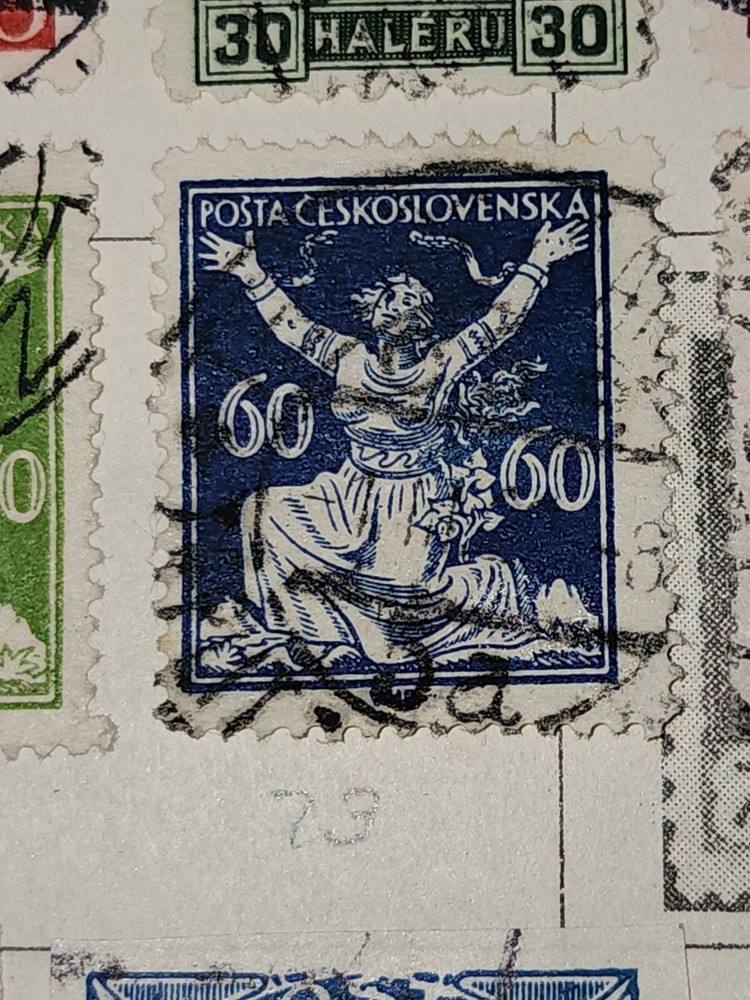 Foreign Ceskoslovenska 60c Stamp Used - #H190