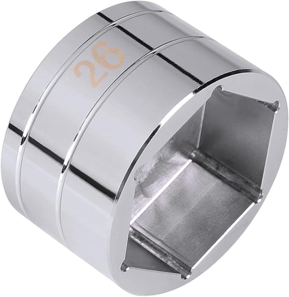 vbaxy 26mm Flat Socket Compatible with Fox Top Cap Nut One Size
