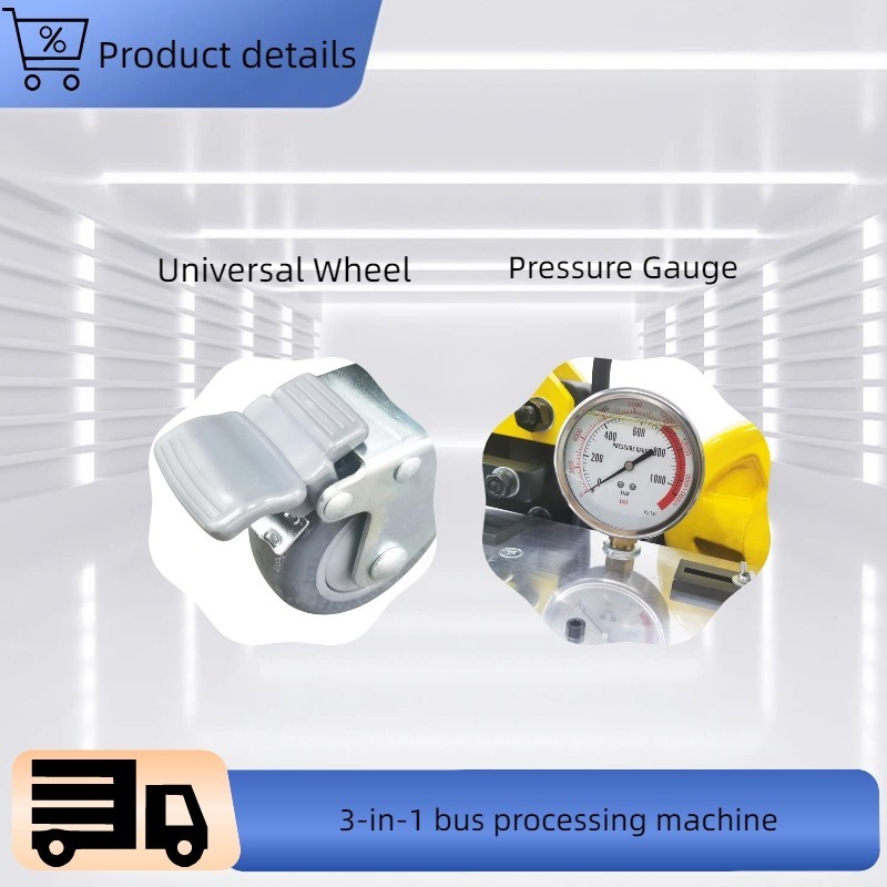 110V 3-in-1 Electric Hydraulic Busbar Processor Busbar Processing Machine