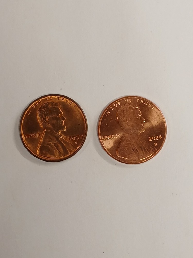 1957 D MINT MARK Penny LINCOLN CENT
