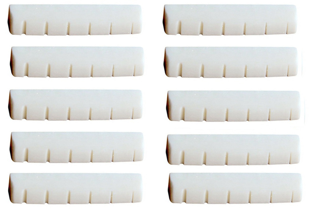 10x Bone Guitar Nut 1-11/16"( 43mm) Luthier  Saddle White