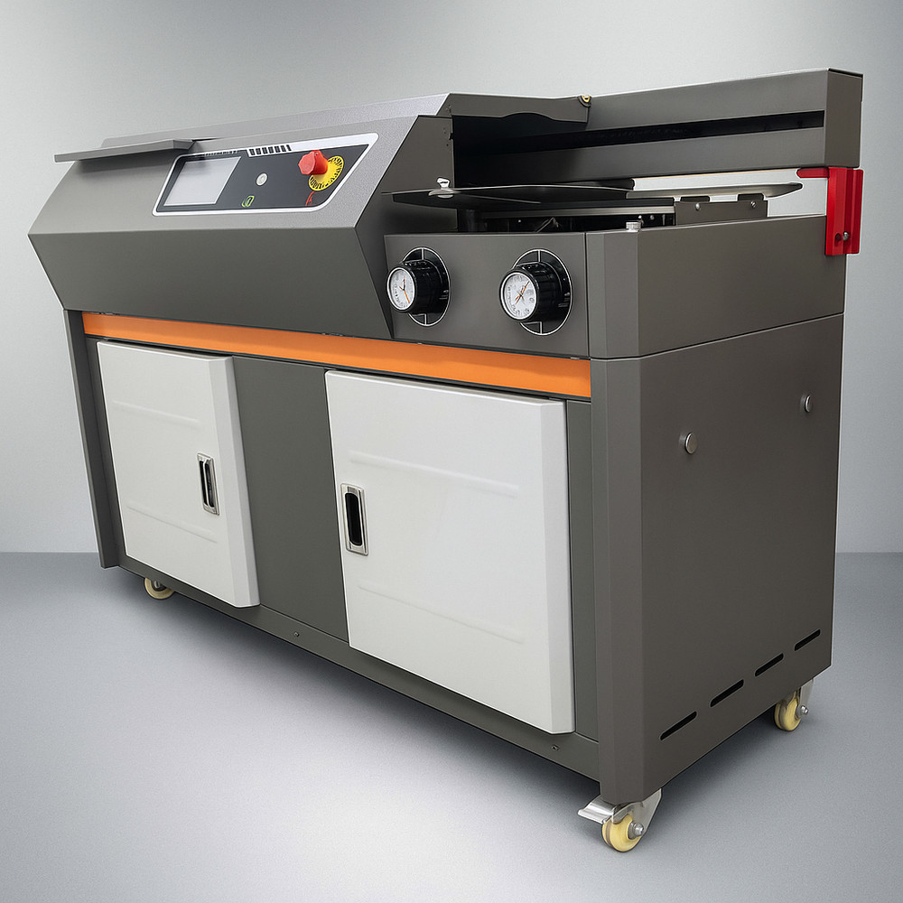 Side Glue Binding Machine A4 Automatic Book Binding Cut Touch Screen 220V 1.9KW