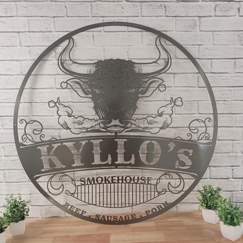 Custom Metal Sign: Personalized Logo, Text, or Design