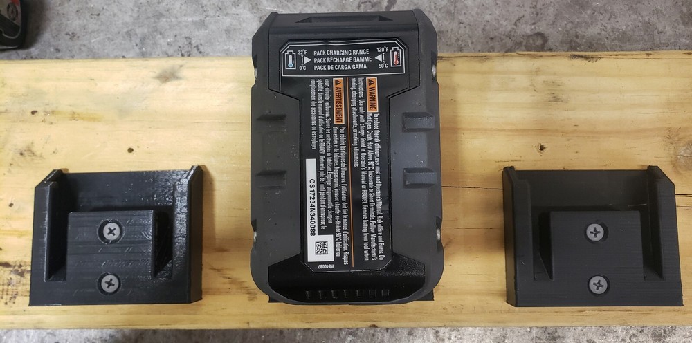 **2 Pack** Ridgid 18V Wall/Under Shelf Battery Holder Mount