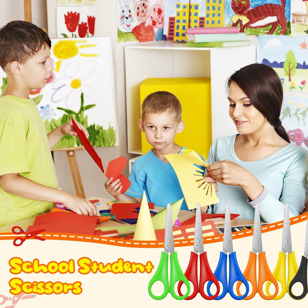 240 Pcs Scissors Bulk for School 5'' Student Scissors Scissors Blunt Tip Safe...