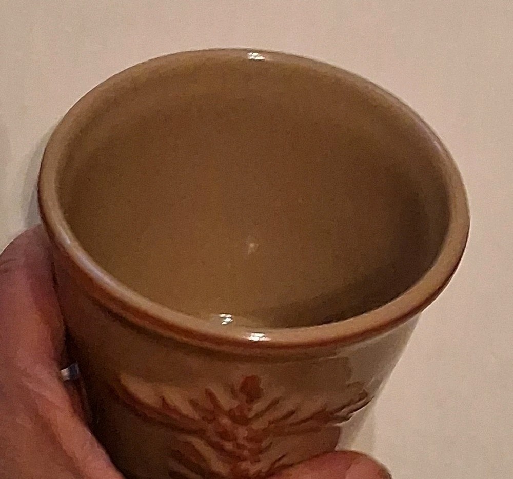 Floral Relief Design Flower Pot