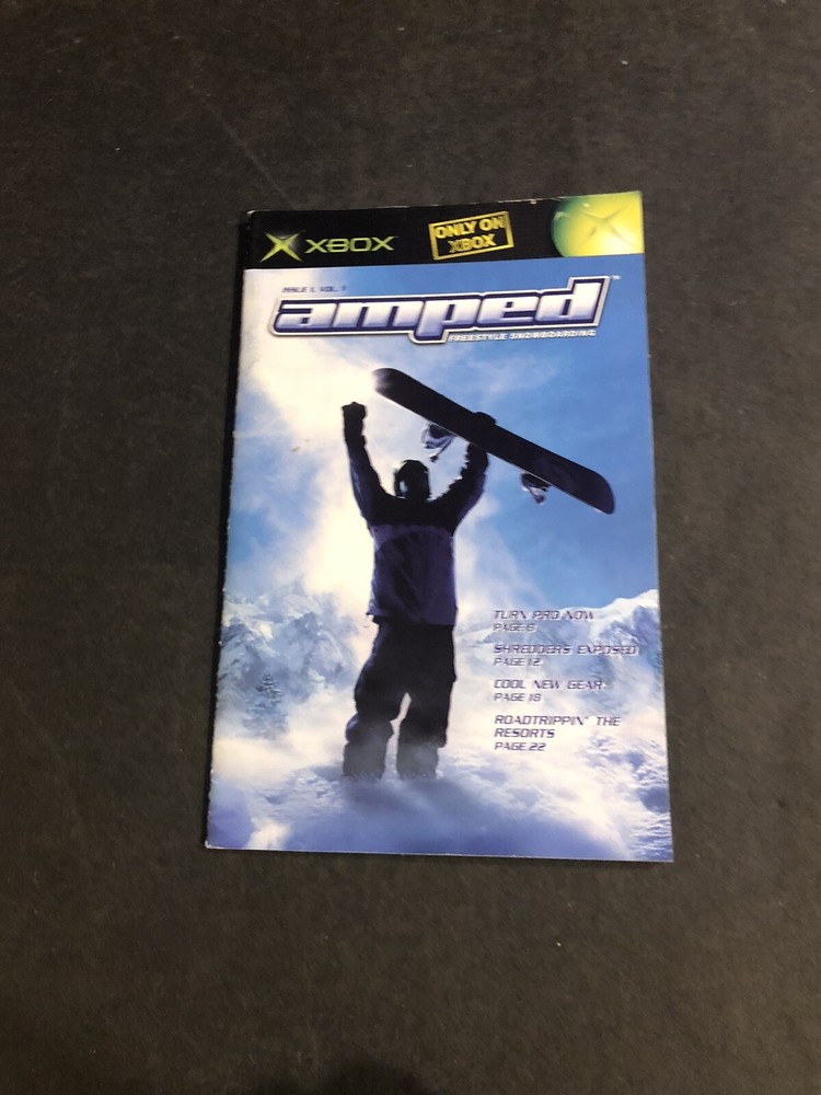 Amped Snowboarding xbox Manual Only