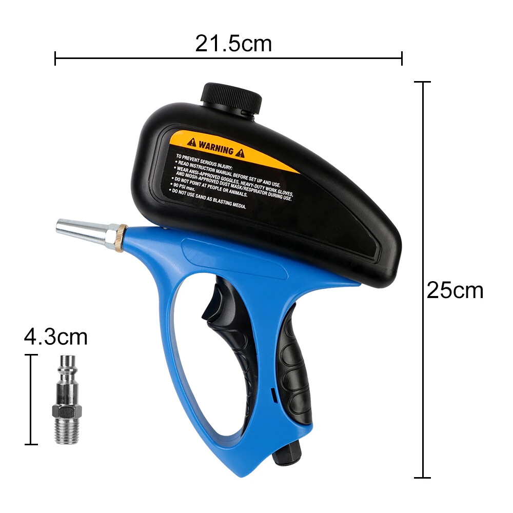 Pneumatic Tools Glass Sandblasting Gun Small Handheld Sandblaster Portable