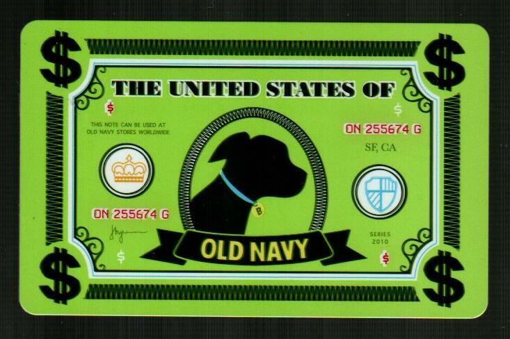 OLD NAVY Old Navy Money ( 2009 ) Gift Card ( $0 )