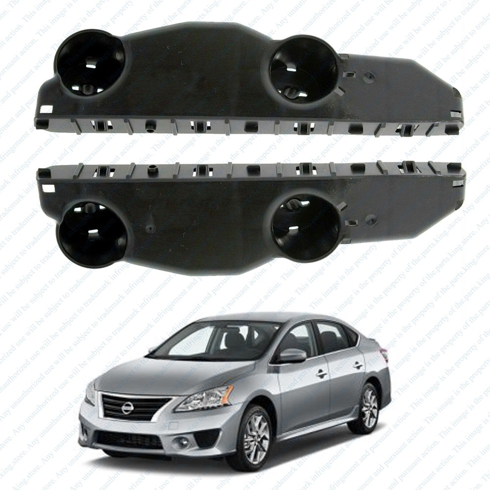 For 2013 2014 2015 Nissan Sentra Front Bumper Brackets Retainers Left Right 2pc
