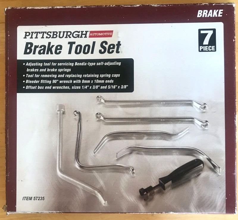 Brake Tool Set, 7 Piece, Pittsburgh Tools