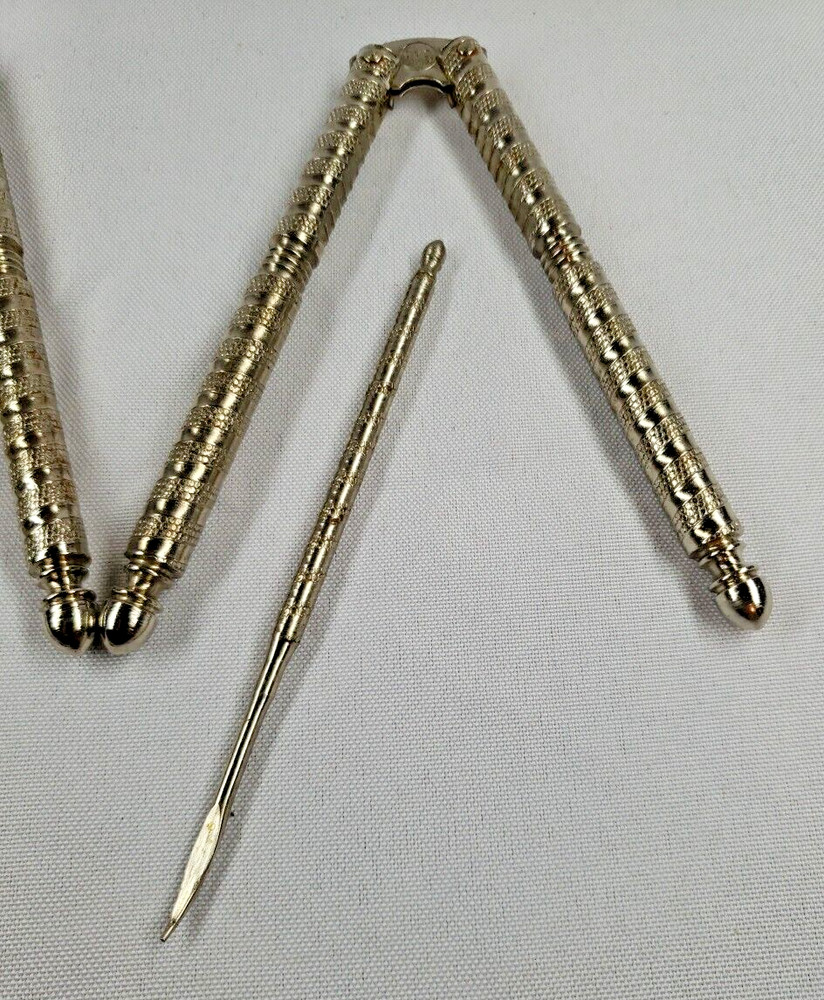 Vintage 2 HMQ Metal Nutcracker Shell Tools Cracking Crab Nuts and 2 picks
