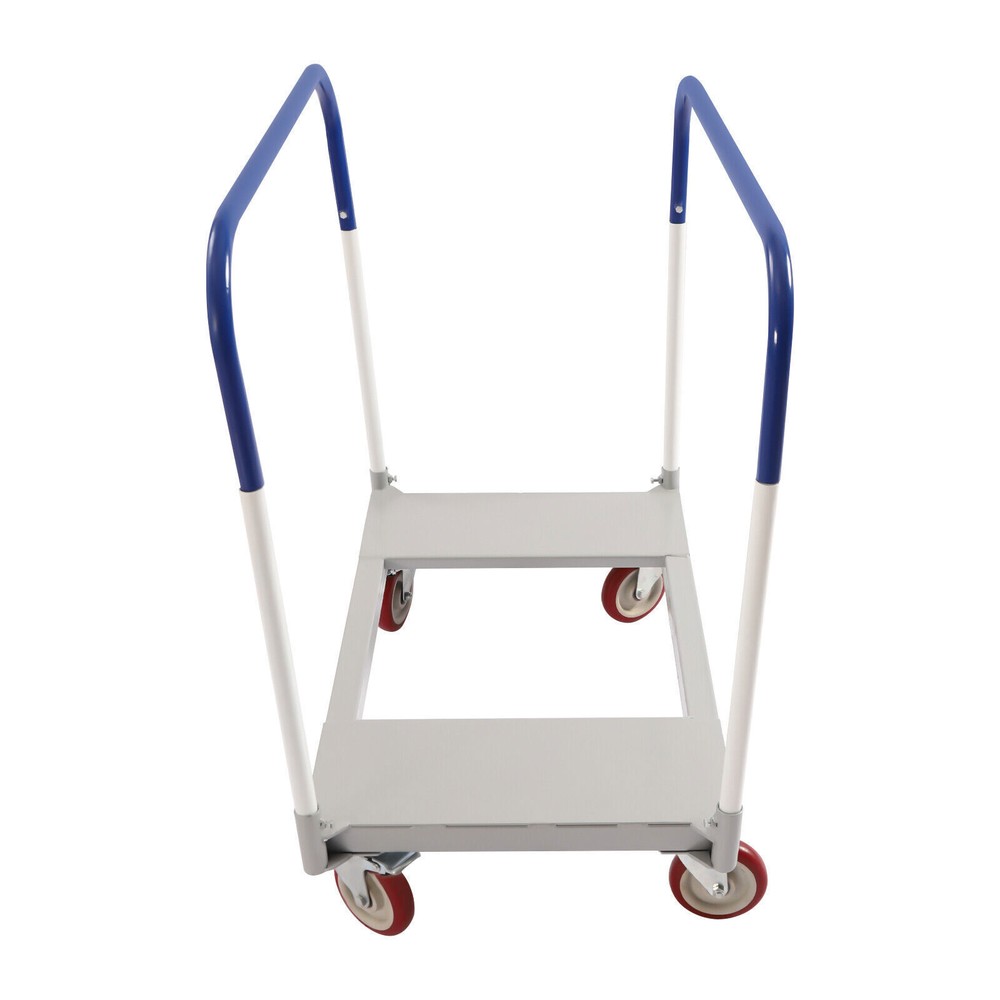 1500 lbs Professional Panel Cart Dolly Rectangular Low Noise with 5inch Casters