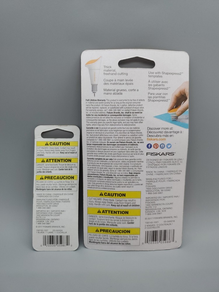 FISKARS Shapexpress2 Knife and Replacement Blade New In Package