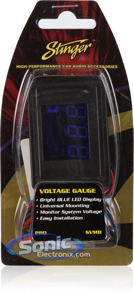 NEW! Stinger SVMB Blue LED Voltage Display