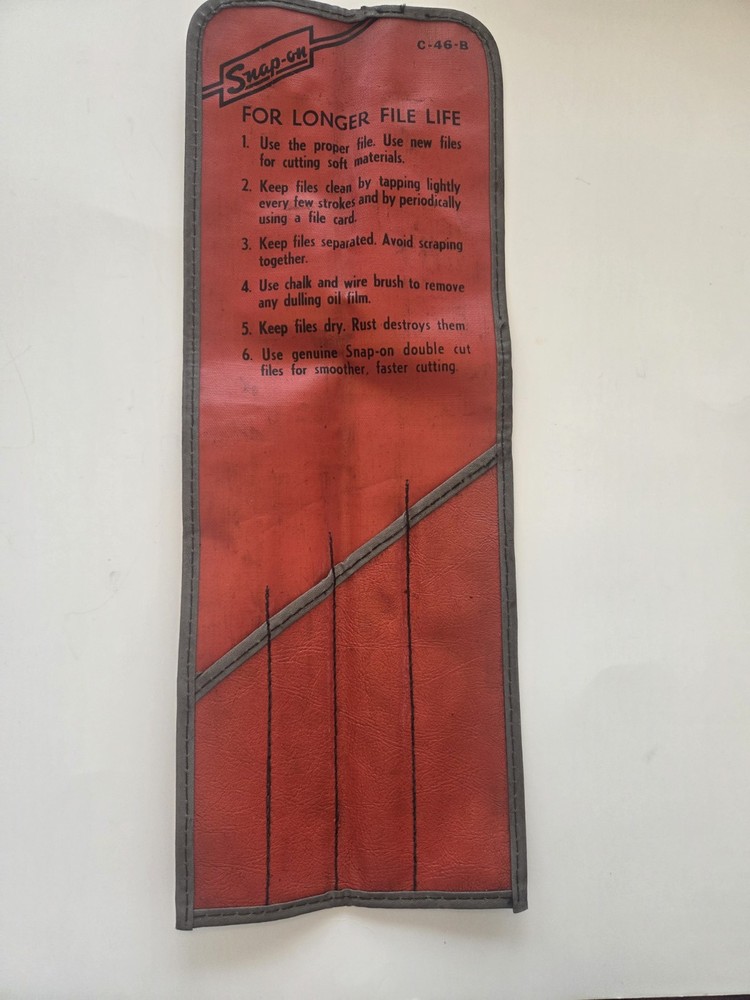 Snap On Tools C46B File Holder Tool Pouch