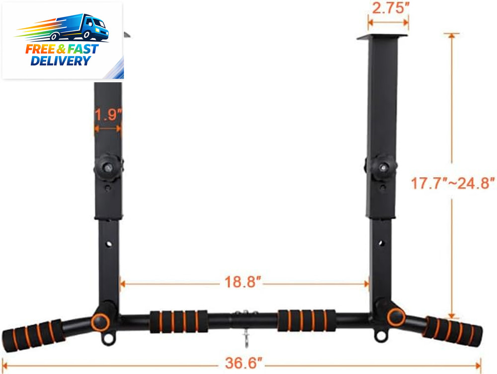 Height Adjustable Pull up Bar, Heavy Duty Pull up Bar, Barmount, Ceiling Mount,
