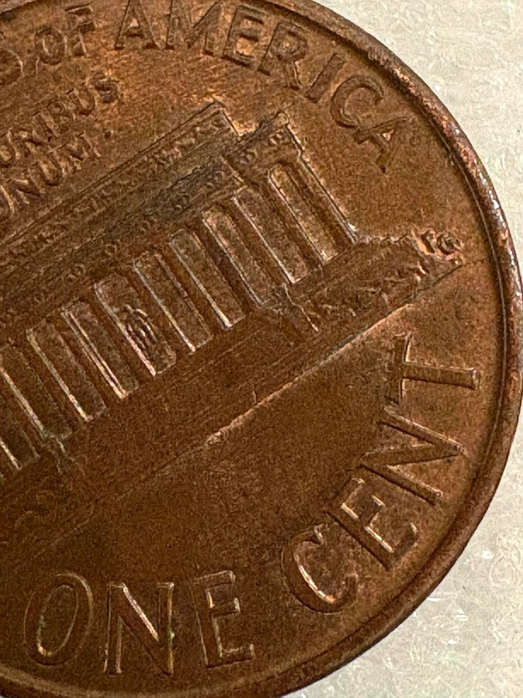 1990 no mint mark penny with multiple errors