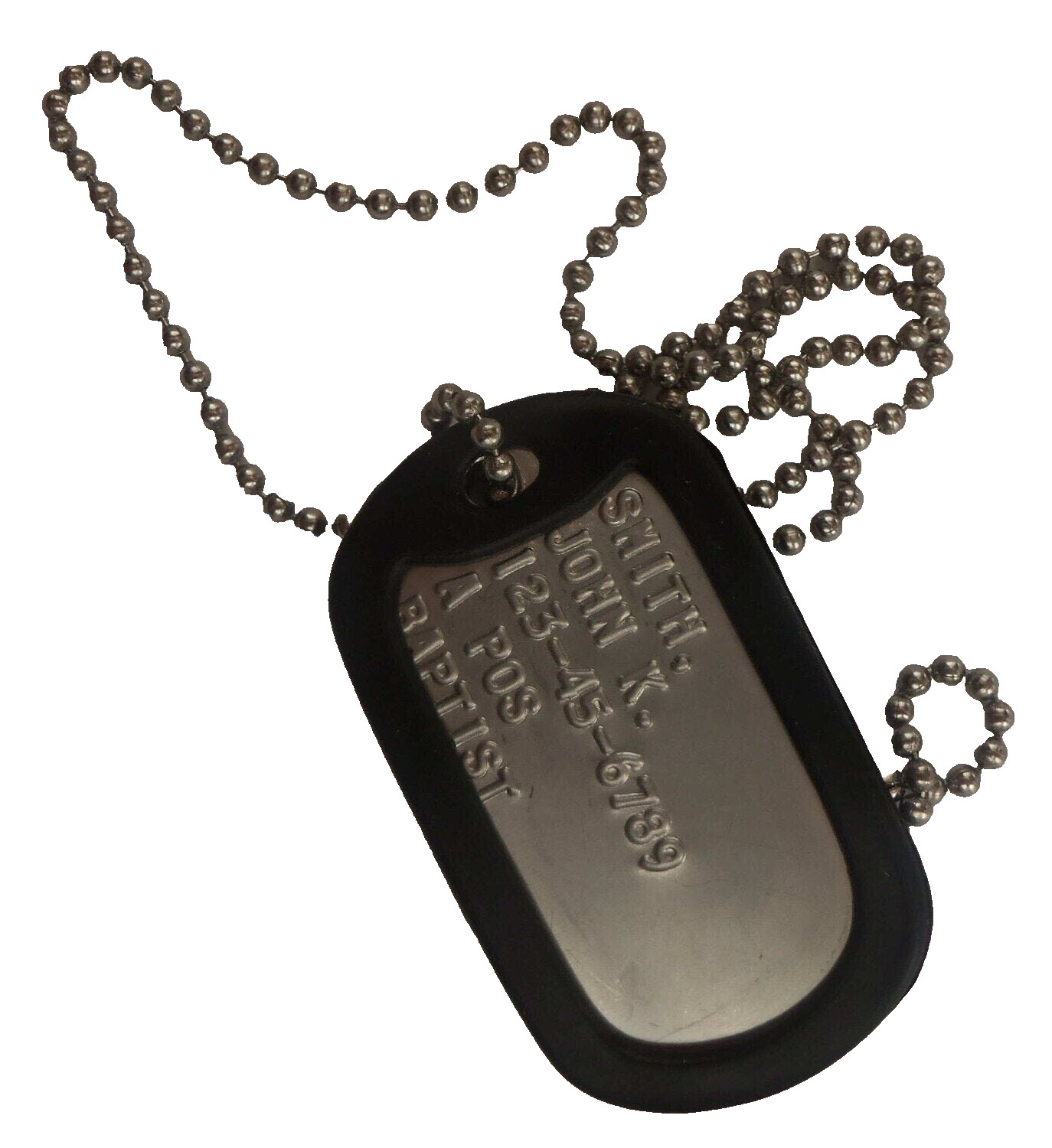 Real Single Standard Military Dog Tag Dogtag Made Just For U