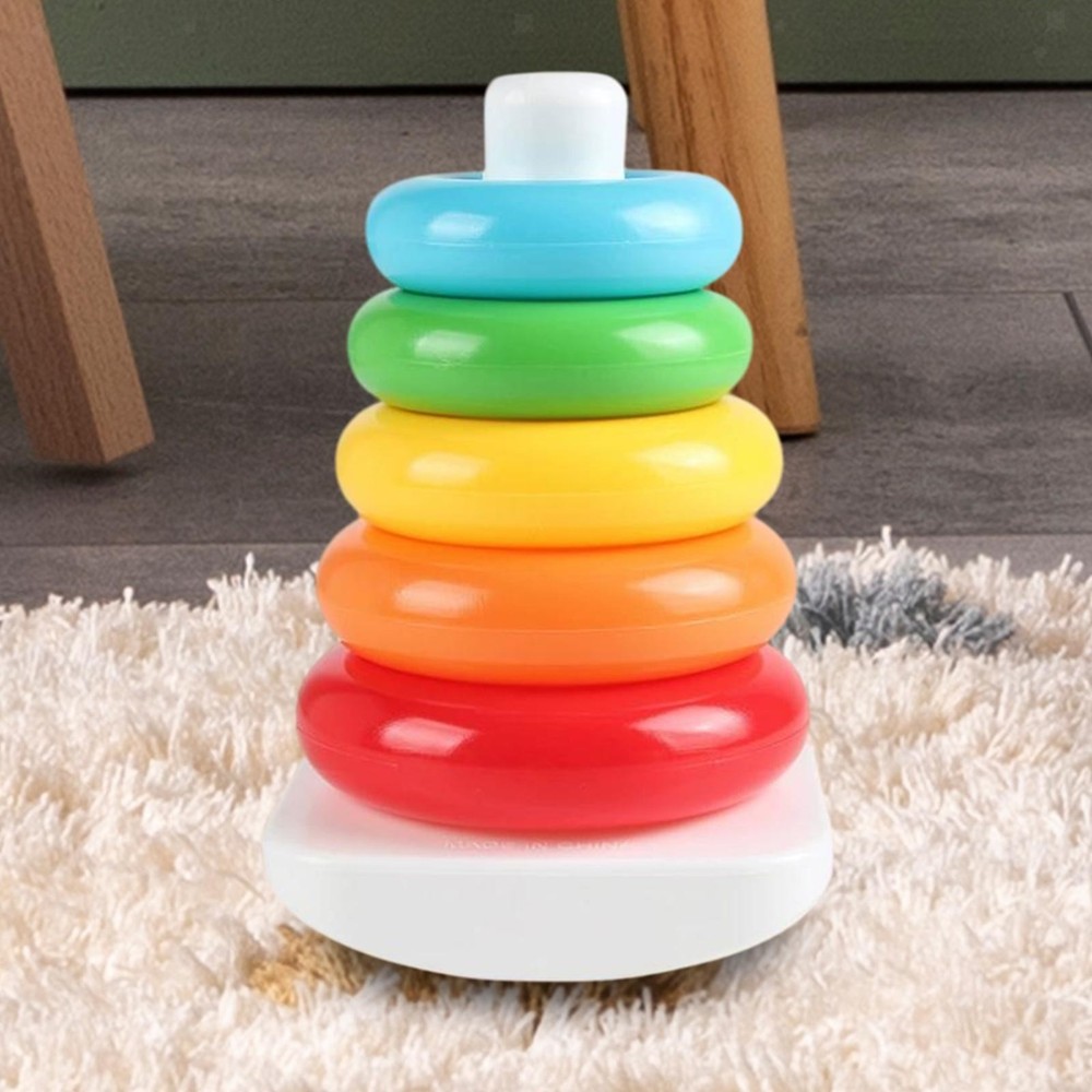 Baby Stacking Toy Rainbow Brain Development Educational Fun Interactive Stack