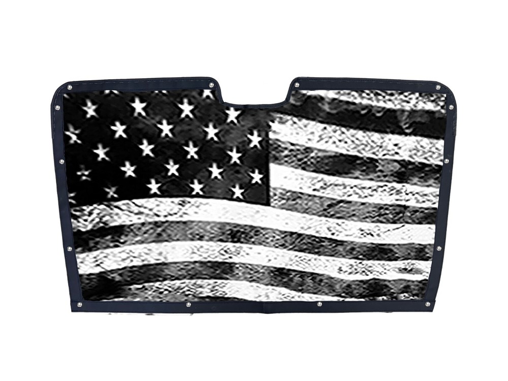 Premium Tactical Flag Mesh Bug Screen Fits Peterbilt 387 by GrilleAdz