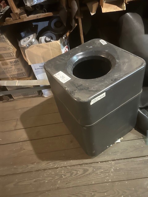 Commercial trash can - about 2ft tall