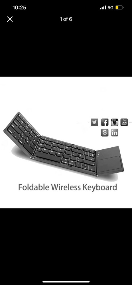 Foldable Wireless Keyboard