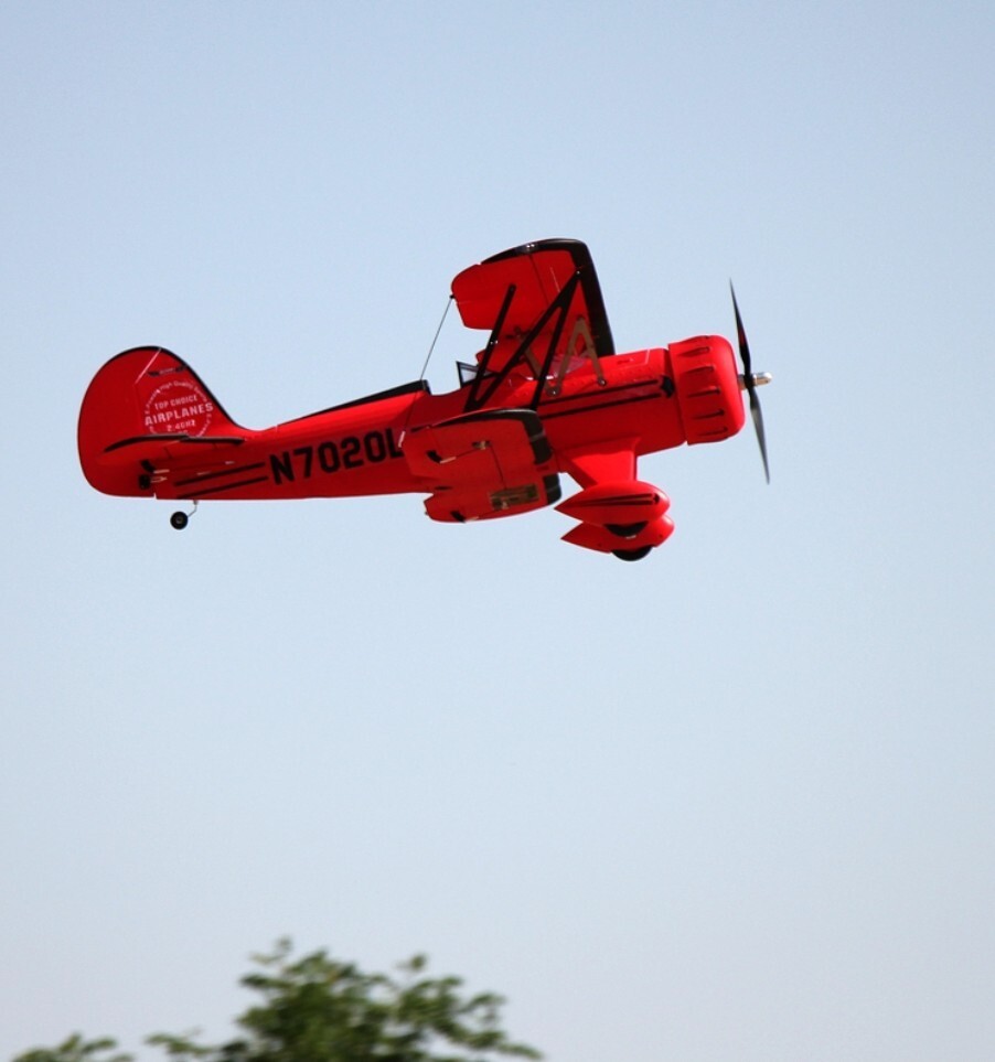 Dynam Waco Remote Control Biplane with Spektrum DX6e 6-Channel Transmitter 