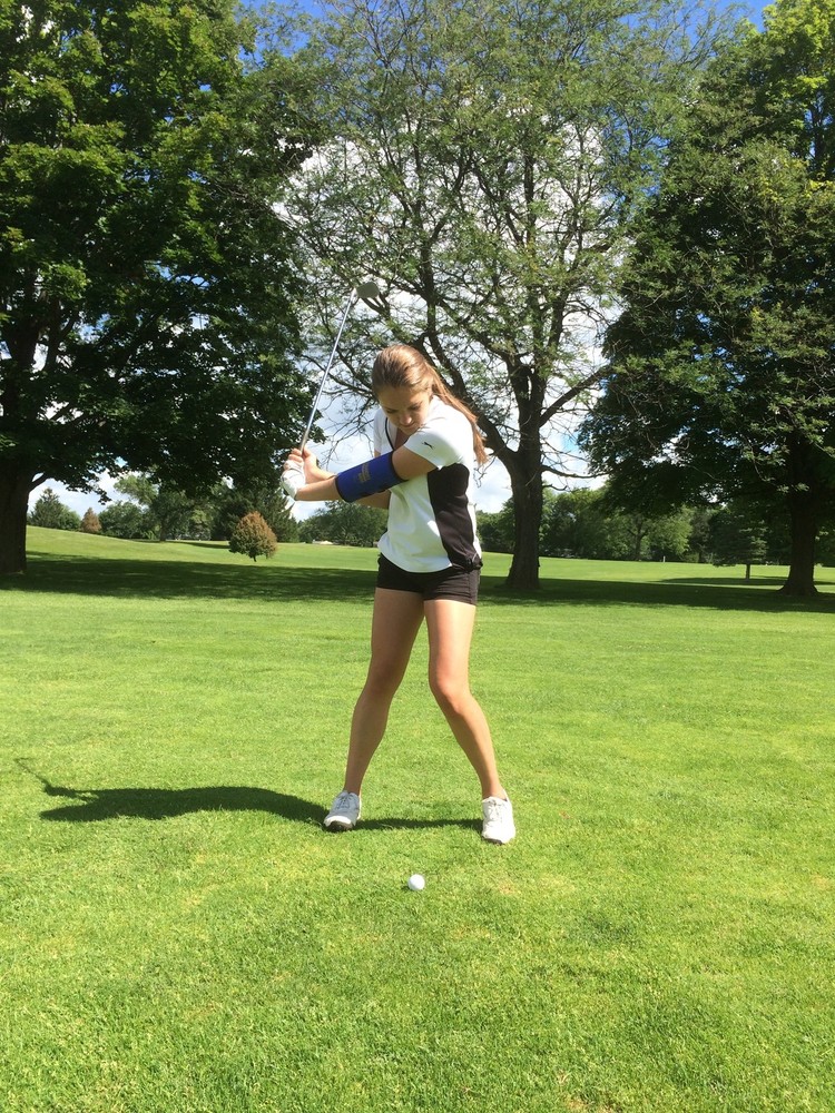 Golf Swing Aid, Get Help From Bending Your Arm, "Straight Arm"-medium