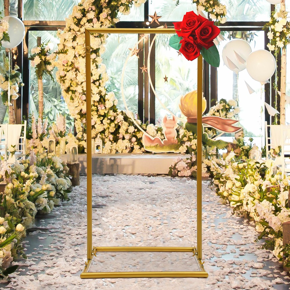 1m Rectangular Flower Decor Arch Rack Wedding Ballon Stand For Venue Stage Decor