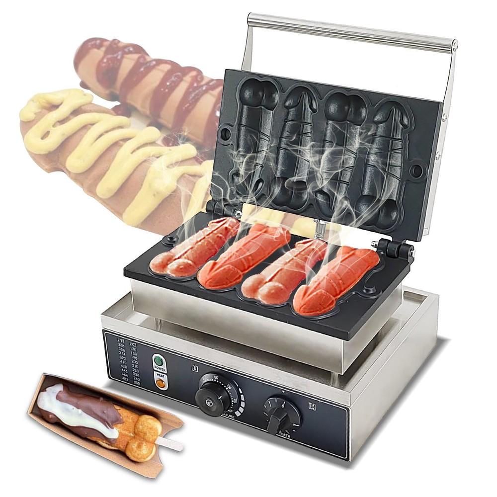 95% New Waffle Machine Waffle Iron sticks Maker-Strange Shape,4 Sticks