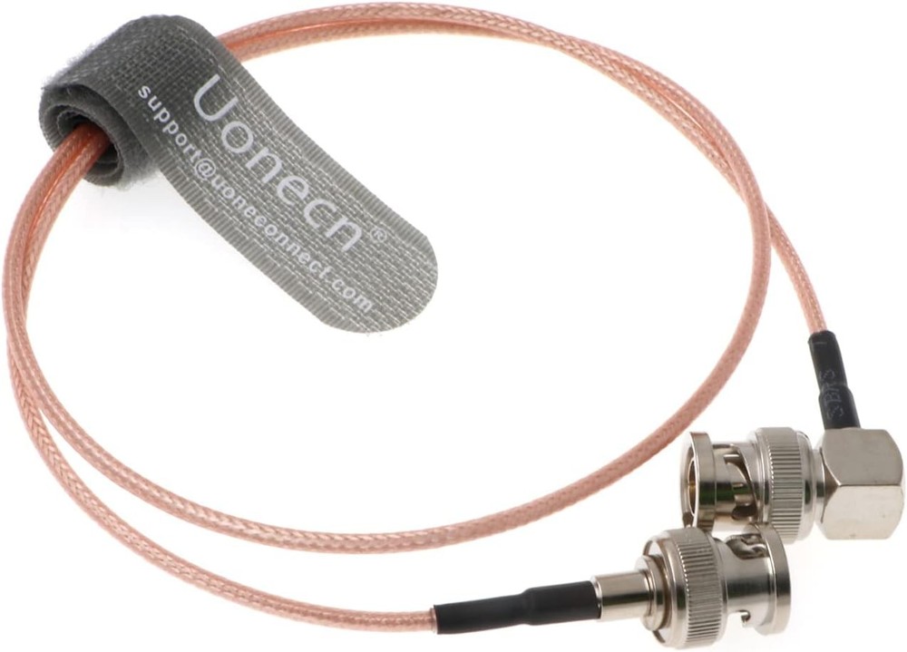 24'' Coaxial Cable Right Angle BNC for Blackmagic HyperDeck Shuttle BMCC BMPC