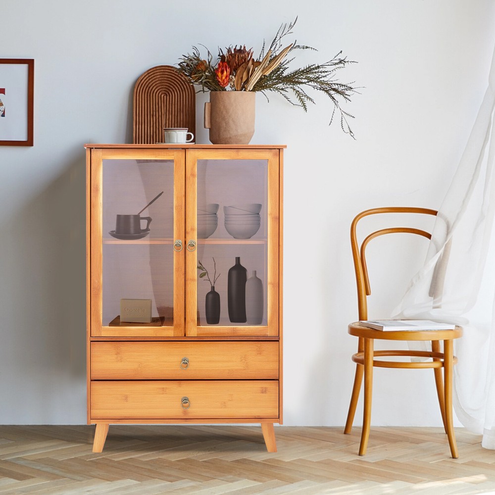 Accent Storage Cabinet with 2 Doors Buffet & Sideboard Decorative Cabinet