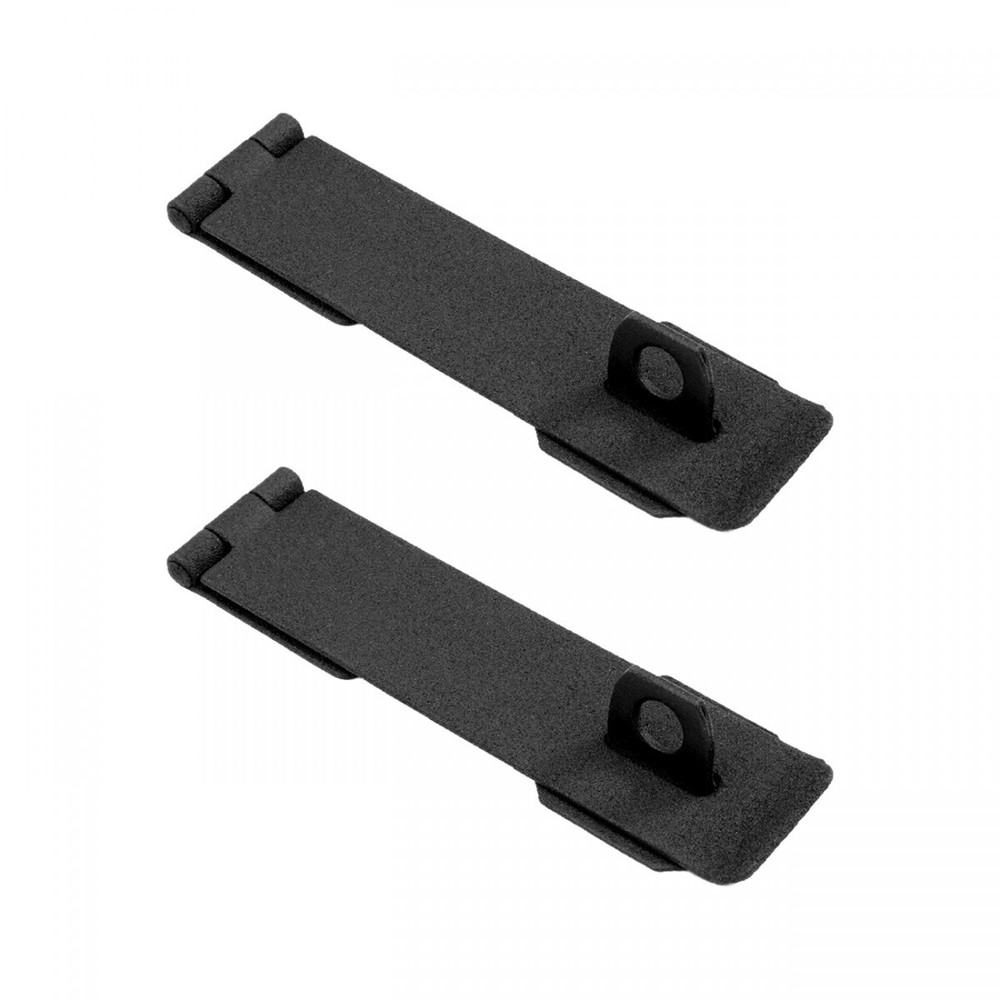 Black Iron Hasp Flush Lock Staple Lock Latches with Screws Renovators Supply